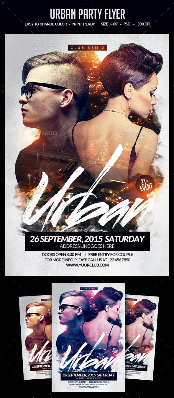 Urban Party Flyer - Clubs & Parties Events