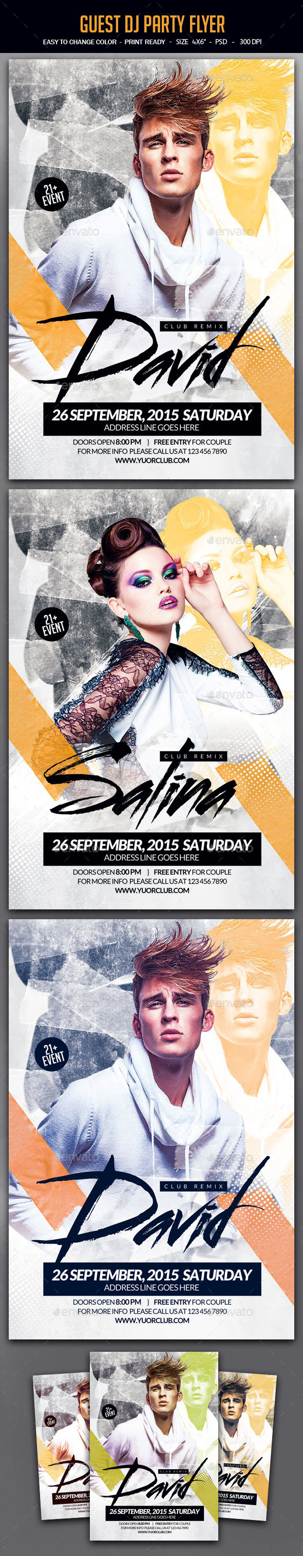 Artist Party Flyer - Clubs & Parties Events