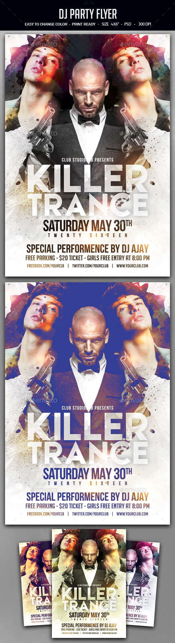 Dj Flyer - Clubs & Parties Events