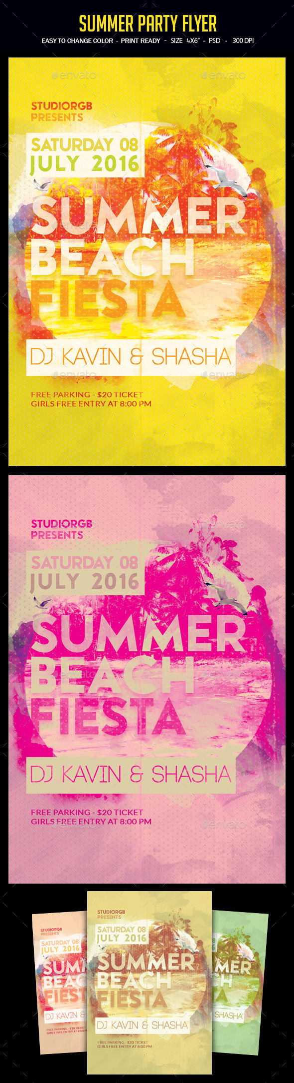 Summer Party Flyer - Clubs & Parties Events