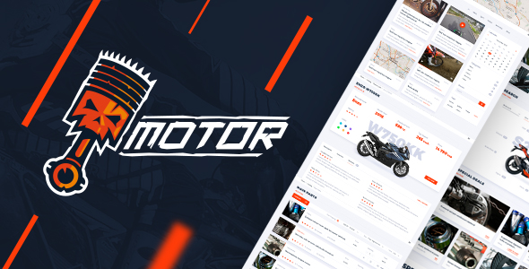 Motor – Vehicles, Parts & Accessories Store - PSD Template by Stockware