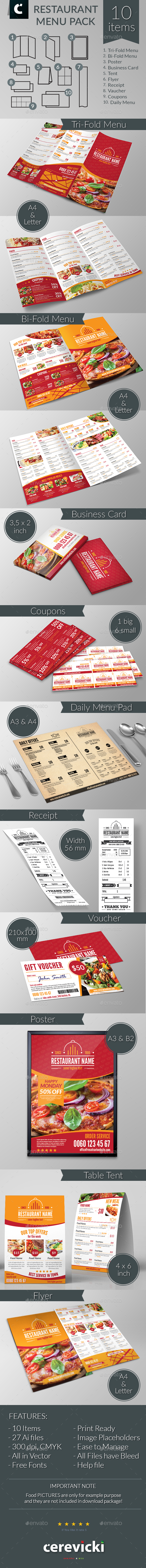 Restaurant Food Menu Pack - Restaurant Flyers