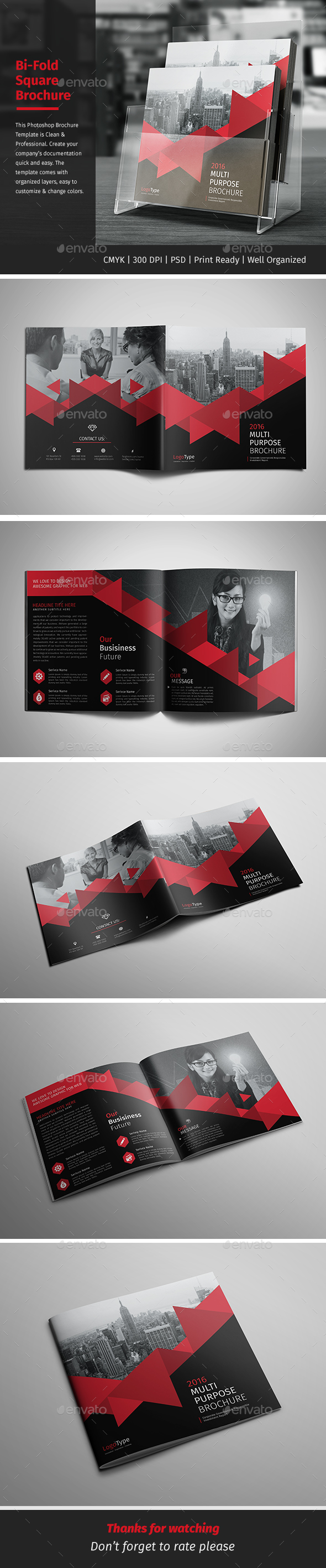 Corporate Bi-fold Square Brochure 02 - Corporate Brochures