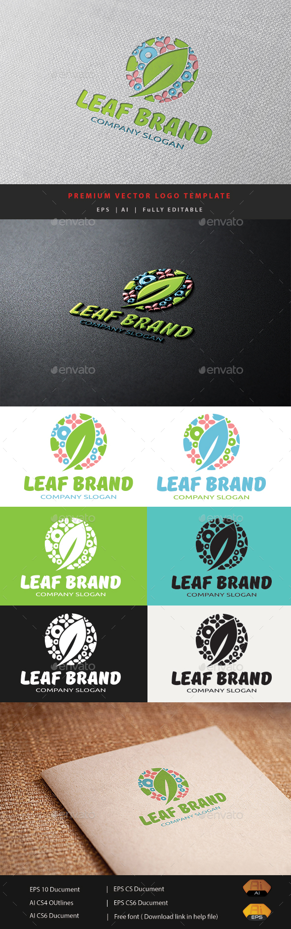 Leaf Brand - Nature Logo Templates