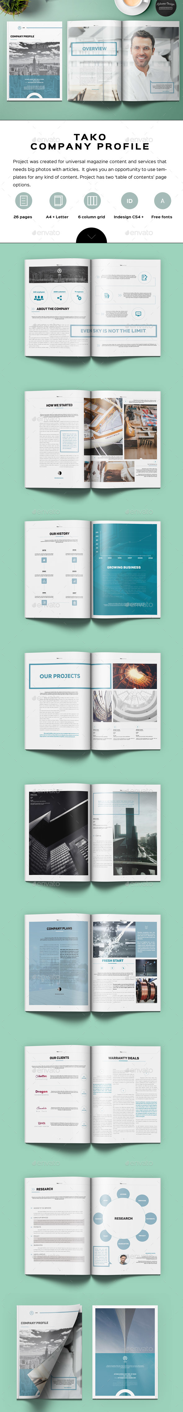 Tako Company Profile - Proposals & Invoices Stationery