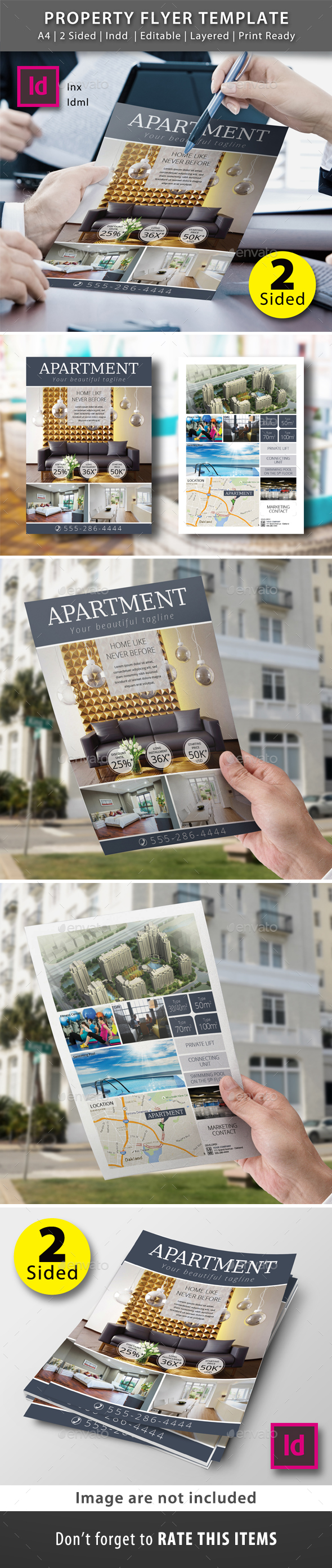 2 Sided Property Flyer Template - Commerce Flyers