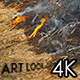 Burning Grass Steppe - VideoHive Item for Sale