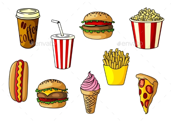 Fast Food Snacks - Food Objects