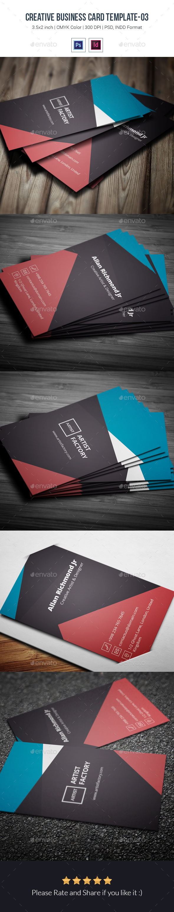 Creative Business Card Template-03 - Creative Business Cards
