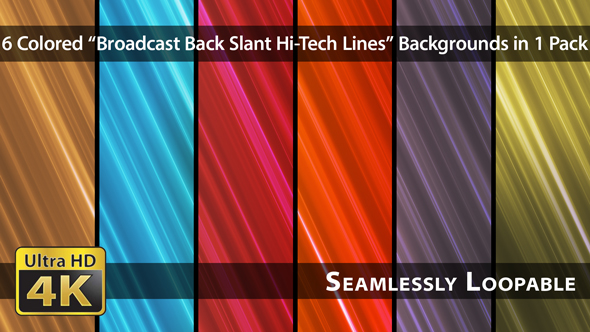 Broadcast Back Slant Hi-Tech Lines - Pack 01
