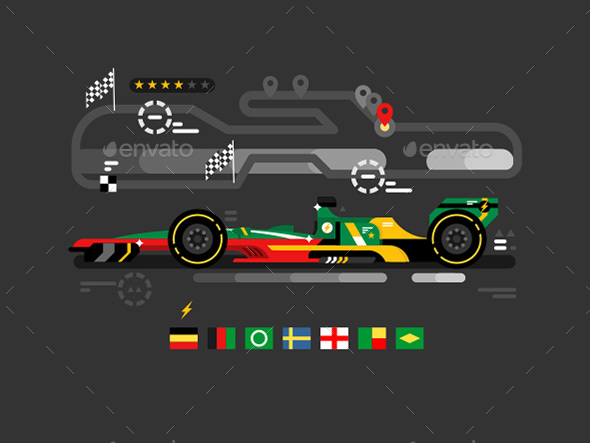 Motorsport Formula One - Miscellaneous Vectors