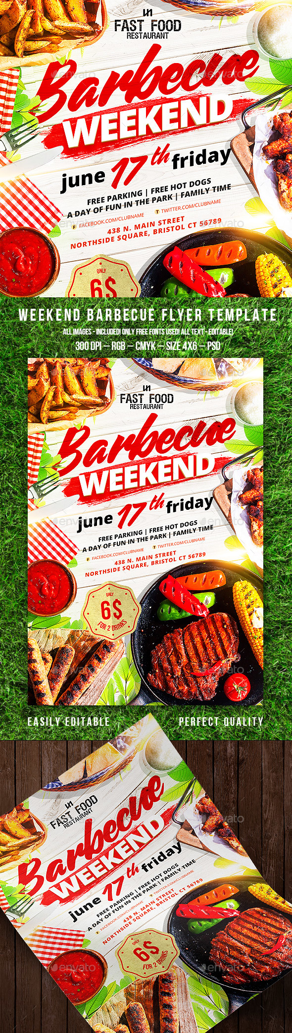Barbecue Flyer - Clubs & Parties Events