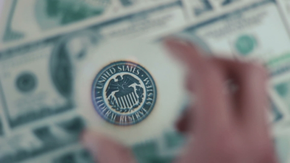 Cash Banknote Under The Magnifying Glass 05