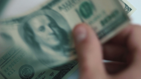 Man Recounts Money Hands 07