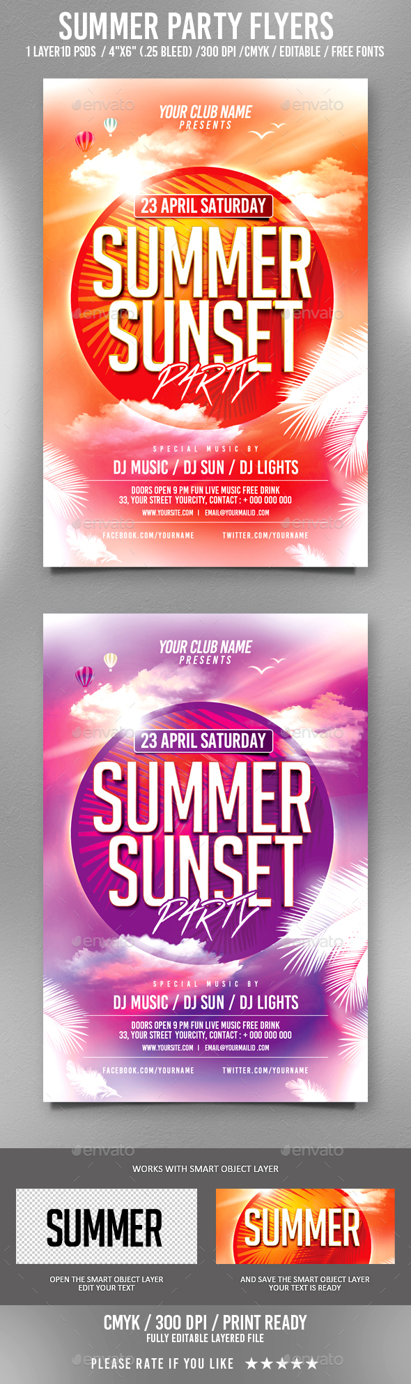 Summer Party Flyer - Clubs & Parties Events