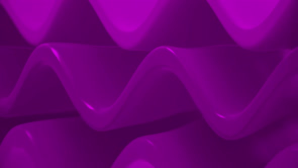 Colorful 3d Cartoon Waves Purple