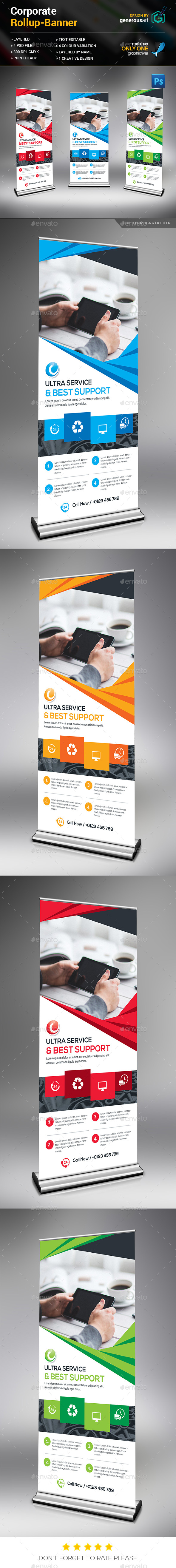 Corporate Rollup Banner - Signage Print Templates