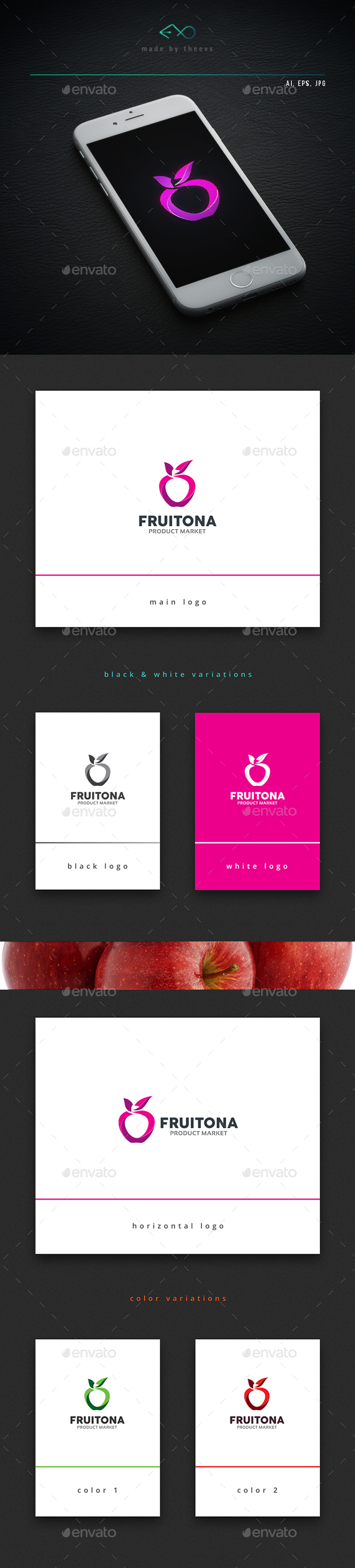 Fruitona - Food Logo Templates