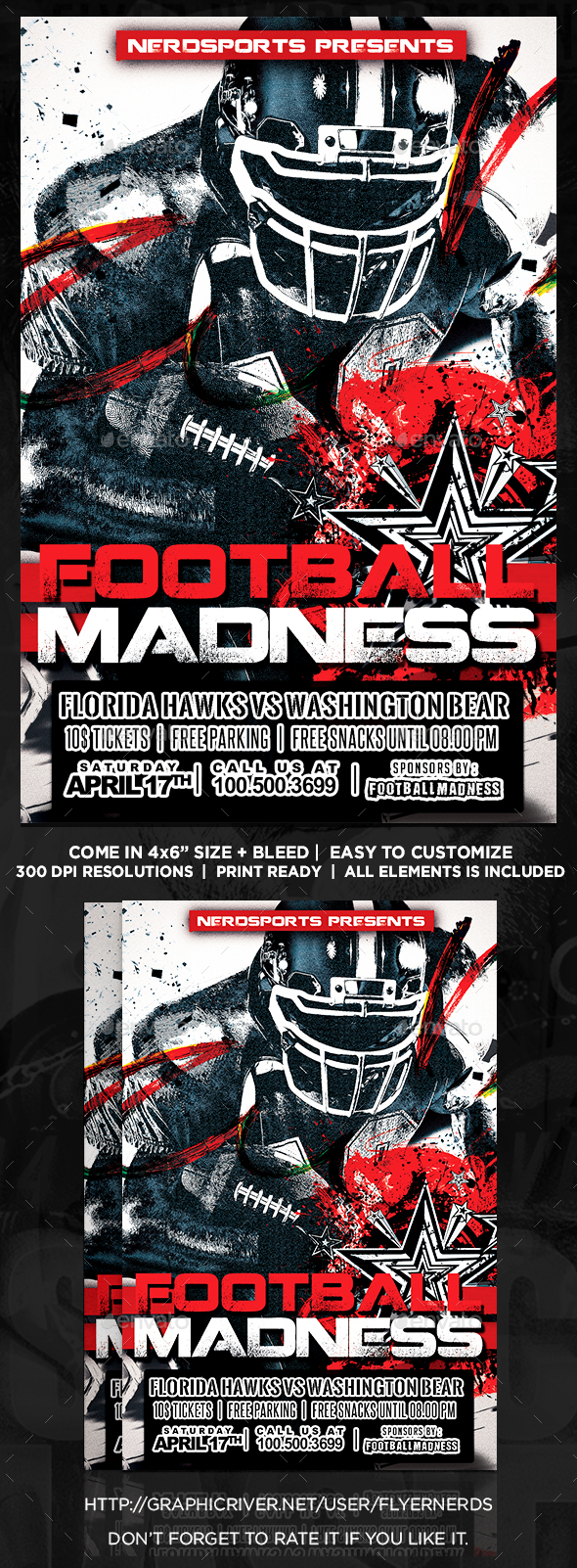 Football Mania Sports Flyer - Sports Events