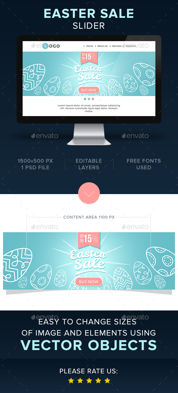 Easter Sale Slider - Sliders & Features Web Elements