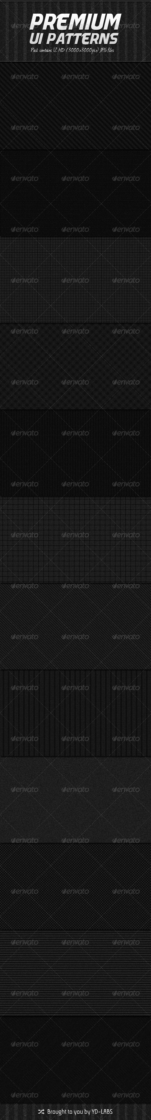 12 Premium Patterns - Patterns Backgrounds