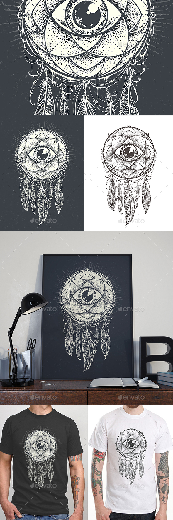 Dream Mandala - Decorative Symbols Decorative
