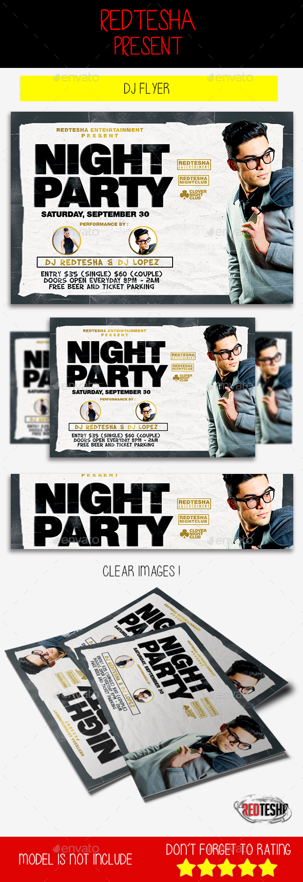 DJ Flyer - Clubs & Parties Events