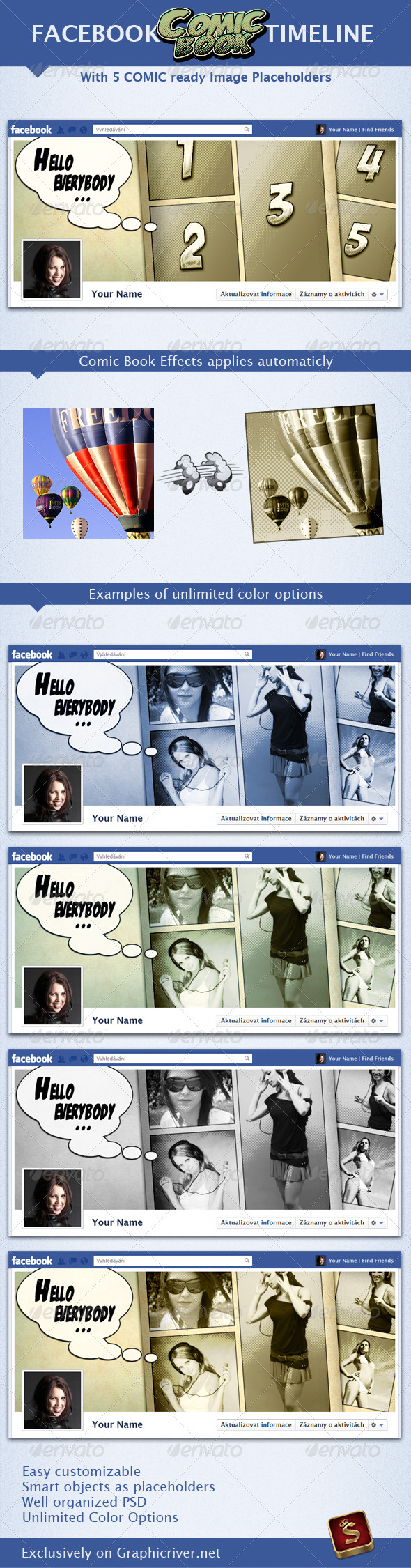 Facebook Comic Book Timeline - Facebook Timeline Covers Social Media