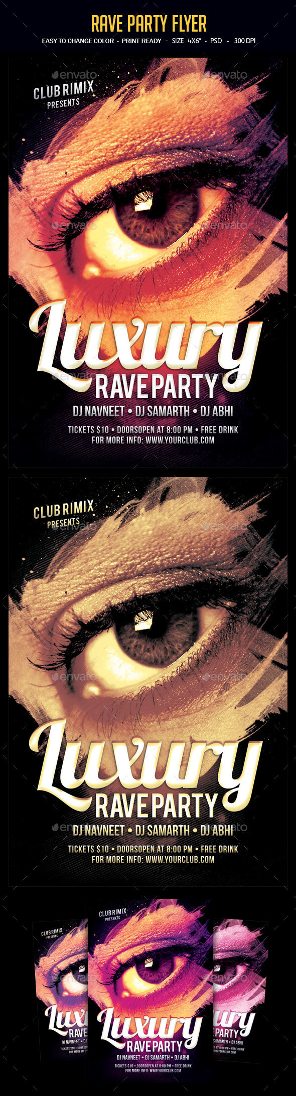 Rave Party Flyer - Clubs & Parties Events