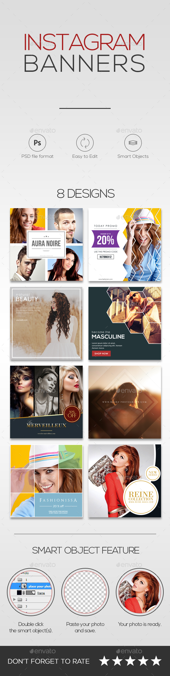 8 Promotional Instagram Banners - Miscellaneous Social Media