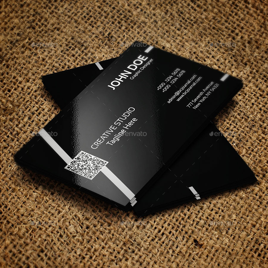 2 Shape Business Card Bundle by SixLock | GraphicRiver