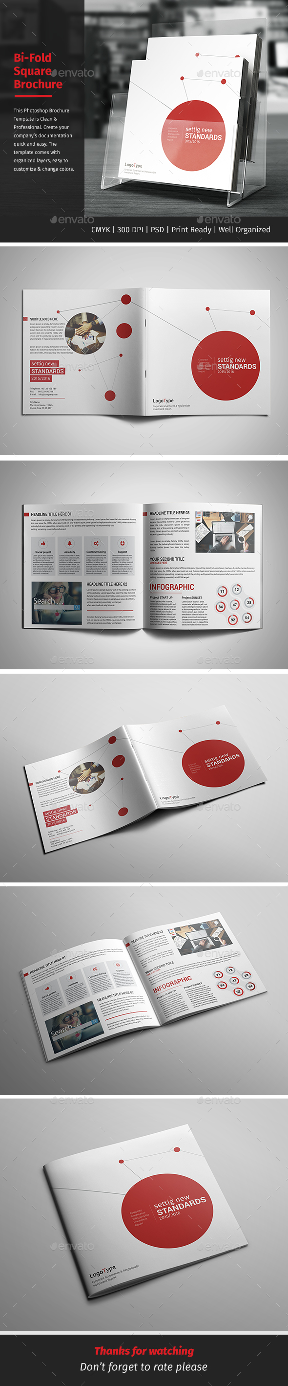 Corporate Bi-fold Square Brochure 04 - Corporate Brochures
