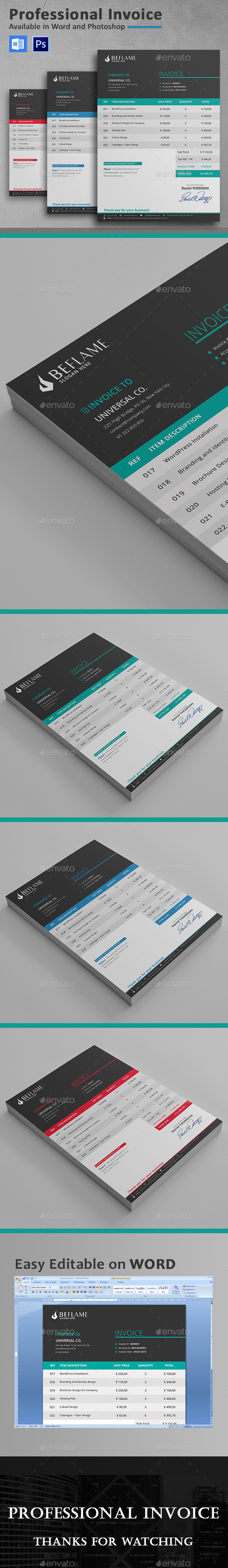 Invoice - Proposals & Invoices Stationery