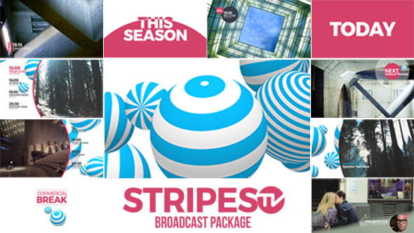 Stripes tv Broadcast - VideoHive 14913952