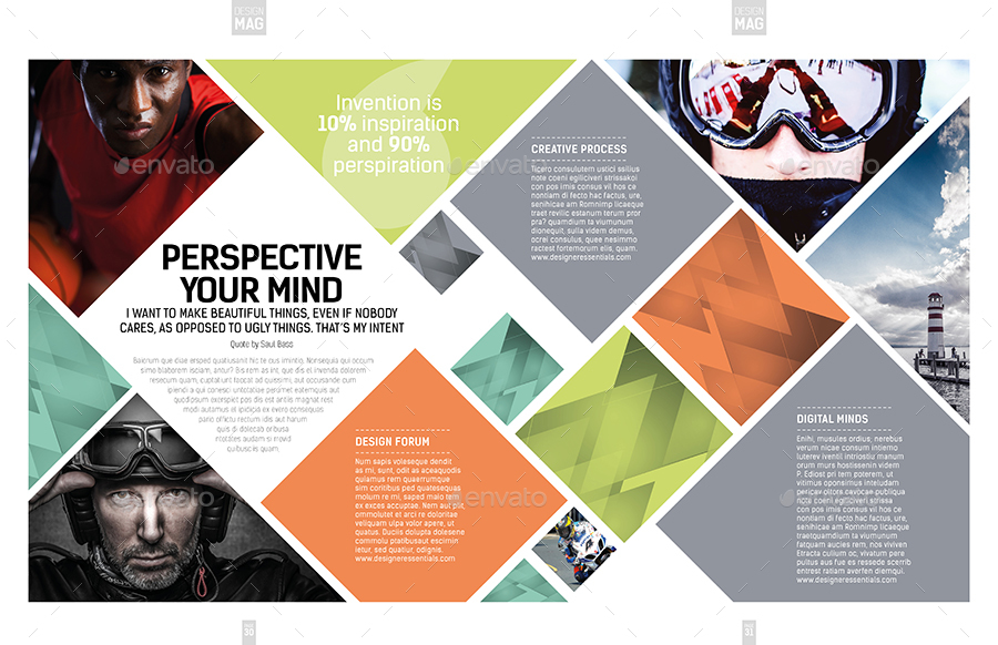 indesign magazine layout templates