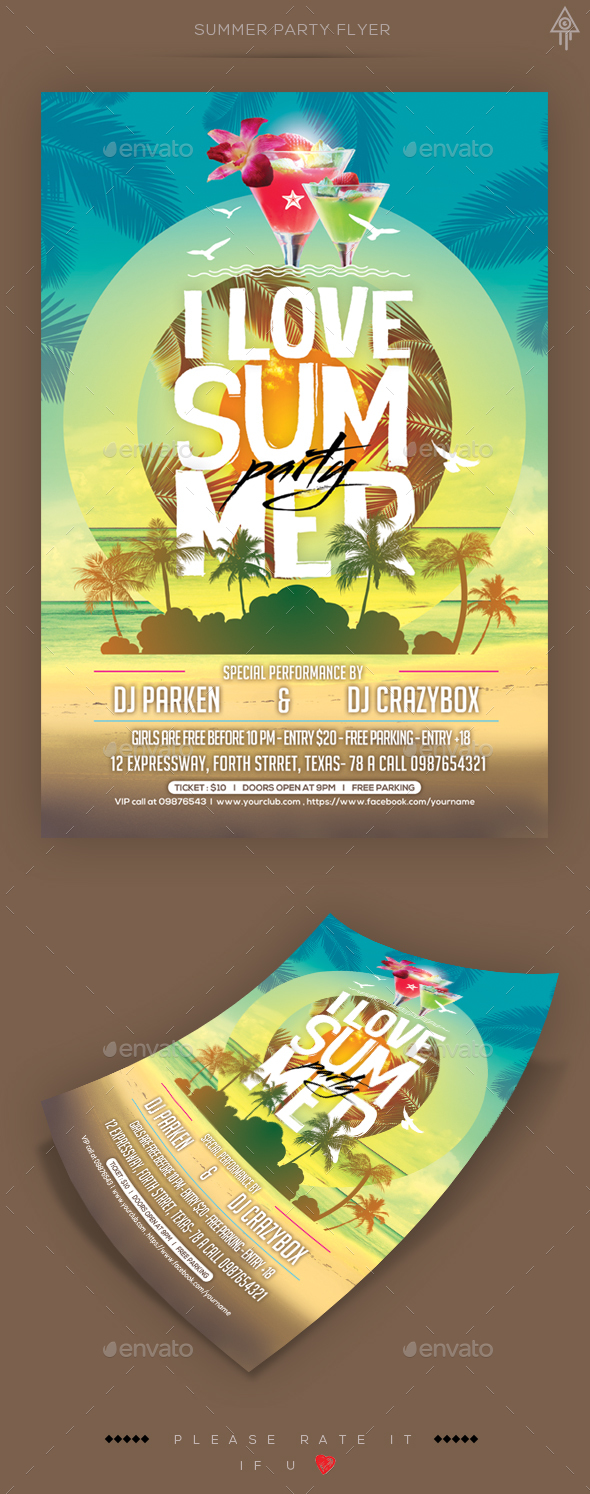 Summer Party Flyer - Clubs & Parties Events