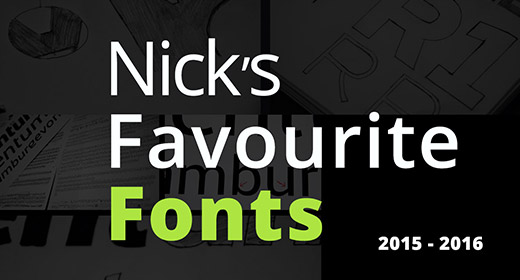 Nick's Favorite Fonts