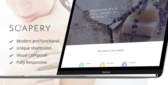 Soapery - Handmade Soap & Handcrafted Products Shop WordPress Theme - Health & Beauty Retail