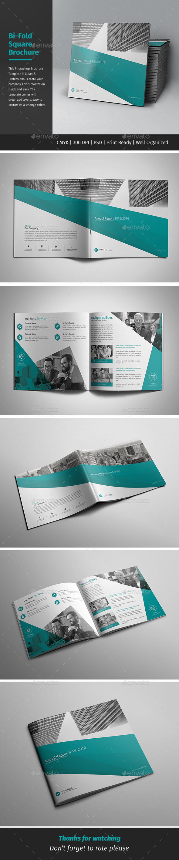 Corporate Bi-fold Square Brochure 05 - Corporate Brochures