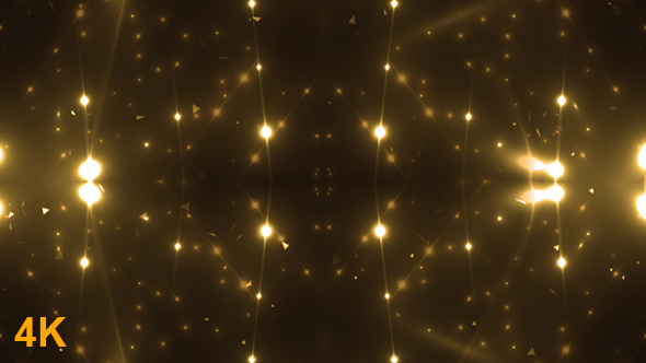 VJ Disco Gold Lights Rays