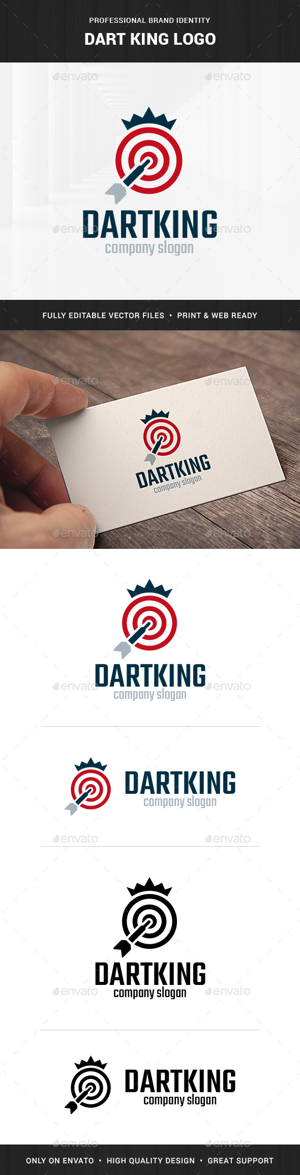 Dart King Logo Template - Objects Logo Templates