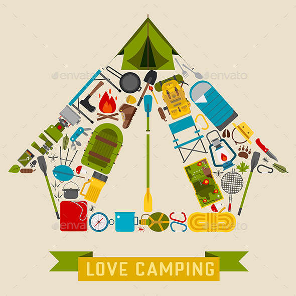 Love Camping Concept - Sports/Activity Conceptual