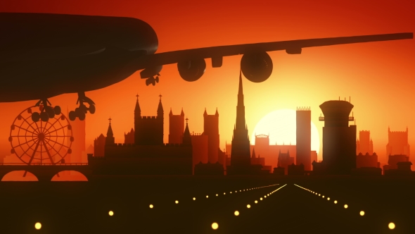 Bristol Skyline Sunrise Landing alt