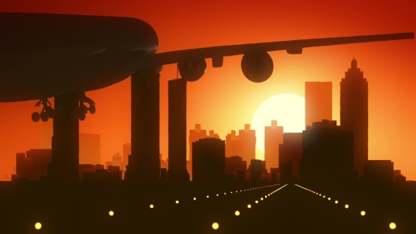 Atlanta Skyline Sunrise Landing alt