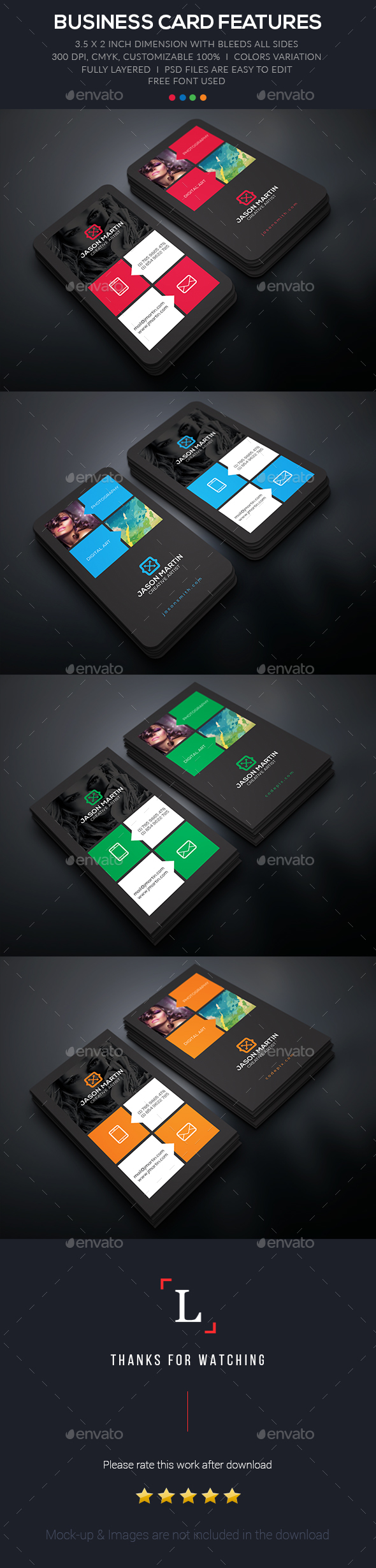 Photography Business Card - Business Cards Print Templates