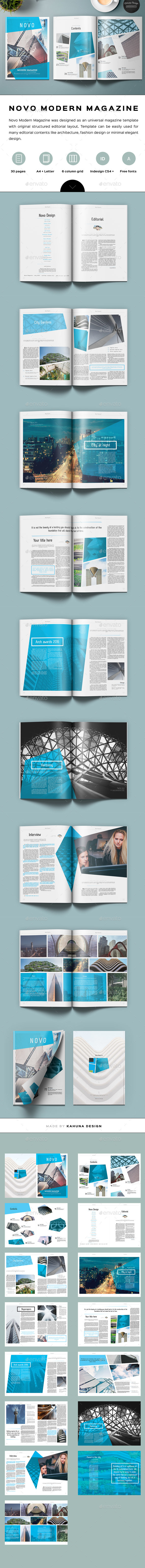 Novo Modern Magazine - Magazines Print Templates
