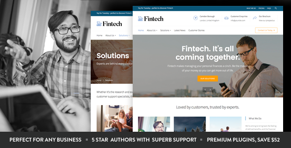 Fintech - Startup - ThemeForest 15688266