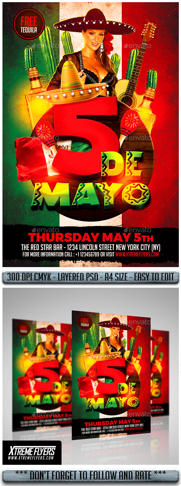 Cinco De Mayo Flyer - Events Flyers