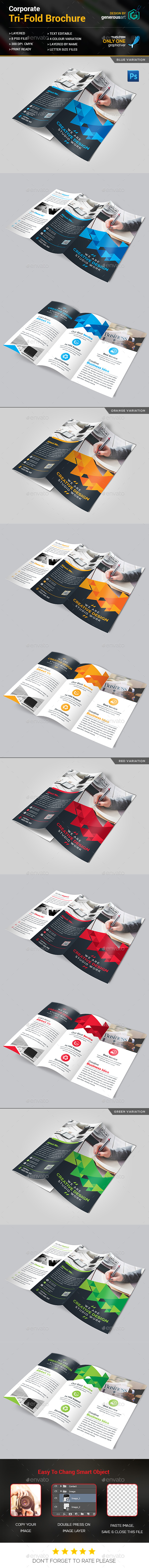 Tri-Fold Brochure Design - Corporate Brochures