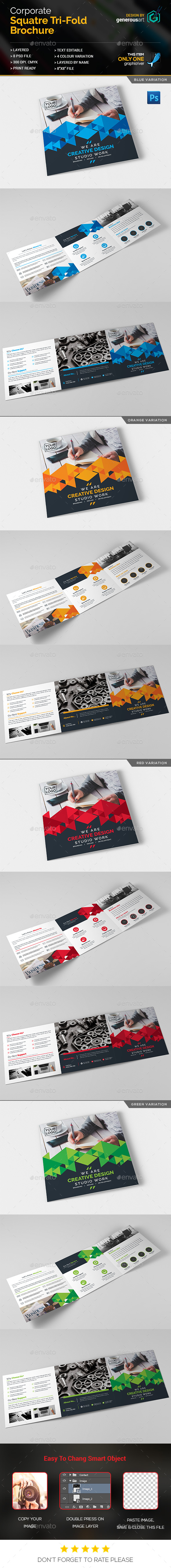 Creative Square Tri-Fold - Corporate Brochures